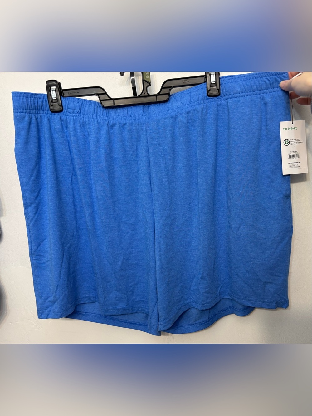 Athletic Works Blue Elastic Waistband Athletic Shorts Men’s Size 2XL 44-46 NWT